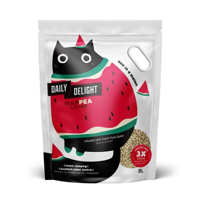 Daily Delight 新加坡製- 豌豆豆腐砂8L -西瓜味 (無色素及香料,全天然果汁)